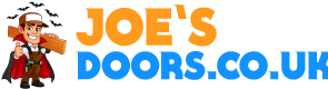 Joe's Doors Temporary Halloween Logo