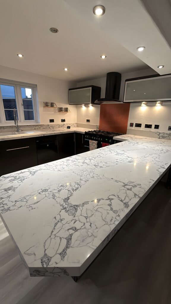 Bulgaria Dark Grey quartz overlay – Bridgwater, Somerset