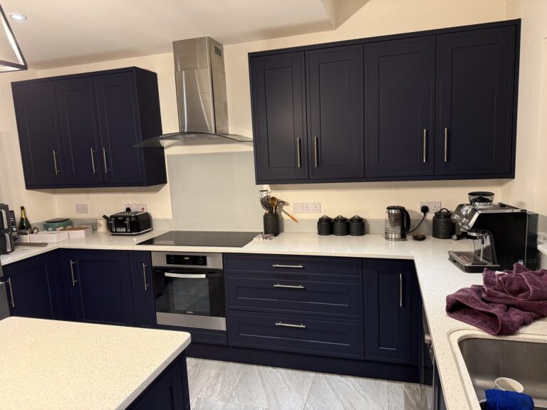 Ruskin doors in Marine Blue Super-matt – West Sussex