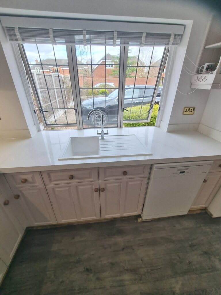After – Carrara Gold quartz overlay – Derby