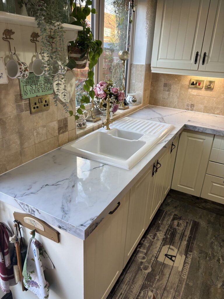 After – Calacatta Retro quartz overlay – Nottingham