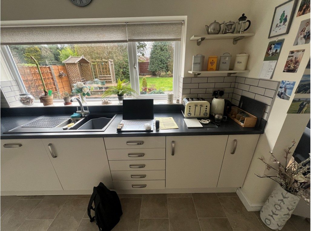 Before – White Sparkle quartz overlay – Hilling