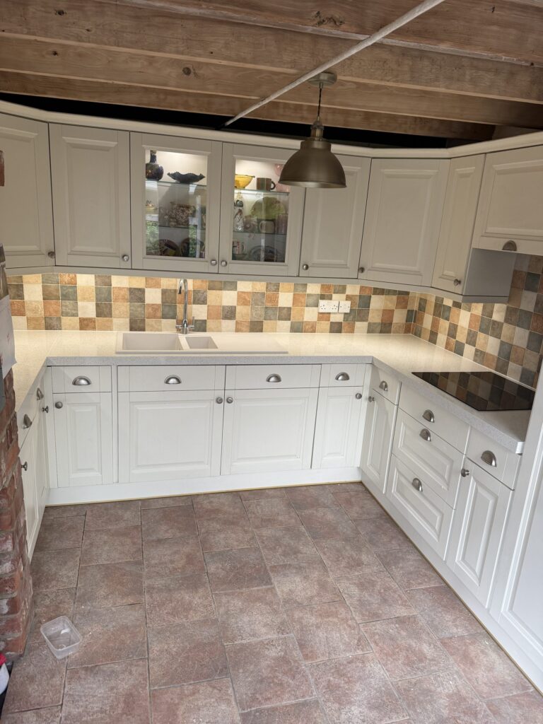 After – White Sparkle quartz overlay – Gloucester