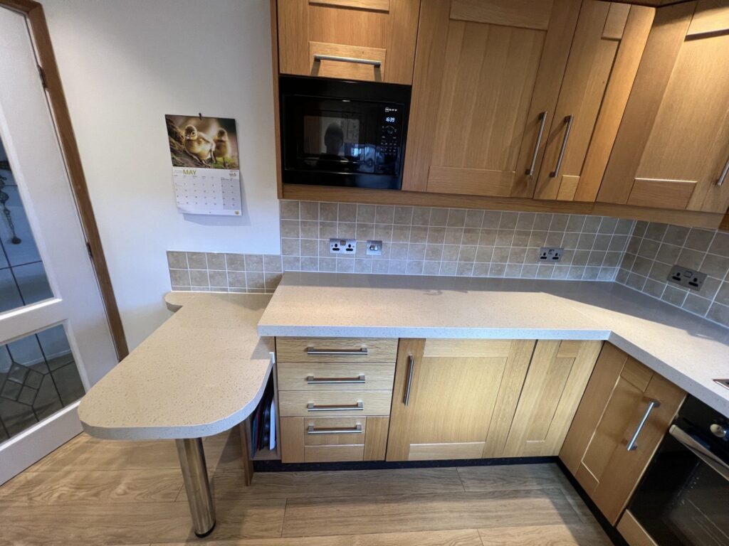 After – Crema Argento quartz overlay – Bedlington