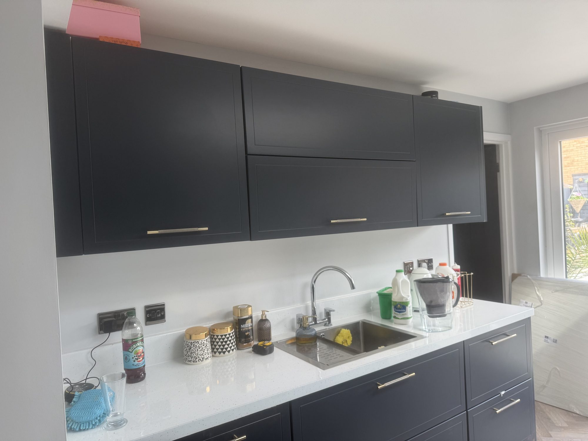 After – Jones doors in Indigo Matt – Peterborough