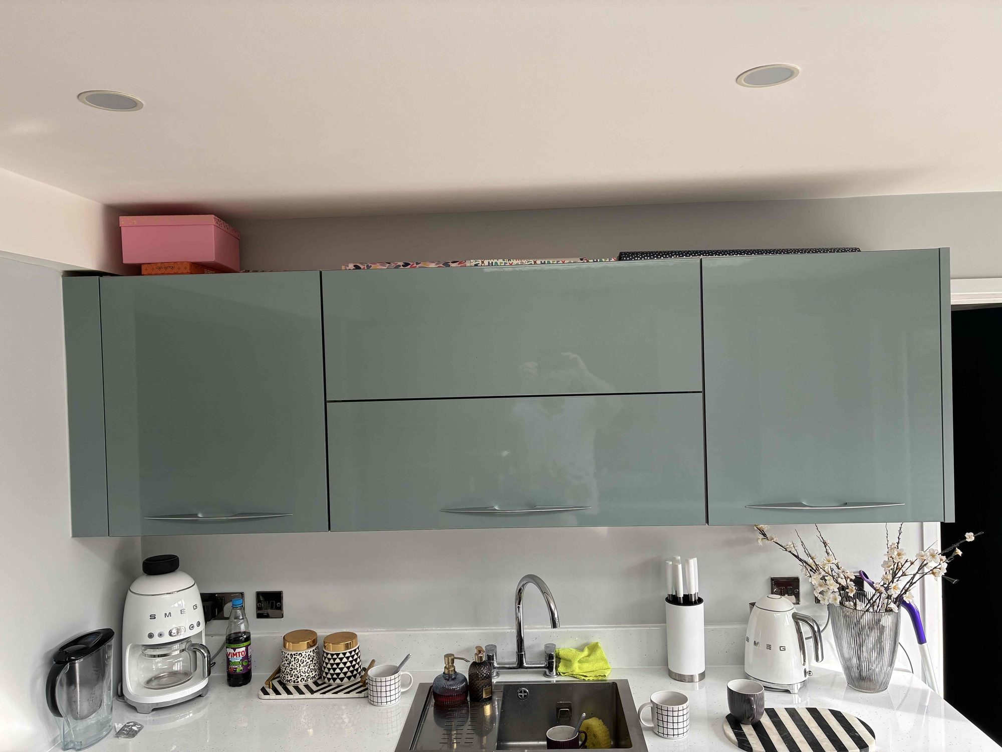 Before – Jones doors in Indigo Matt – Peterborough