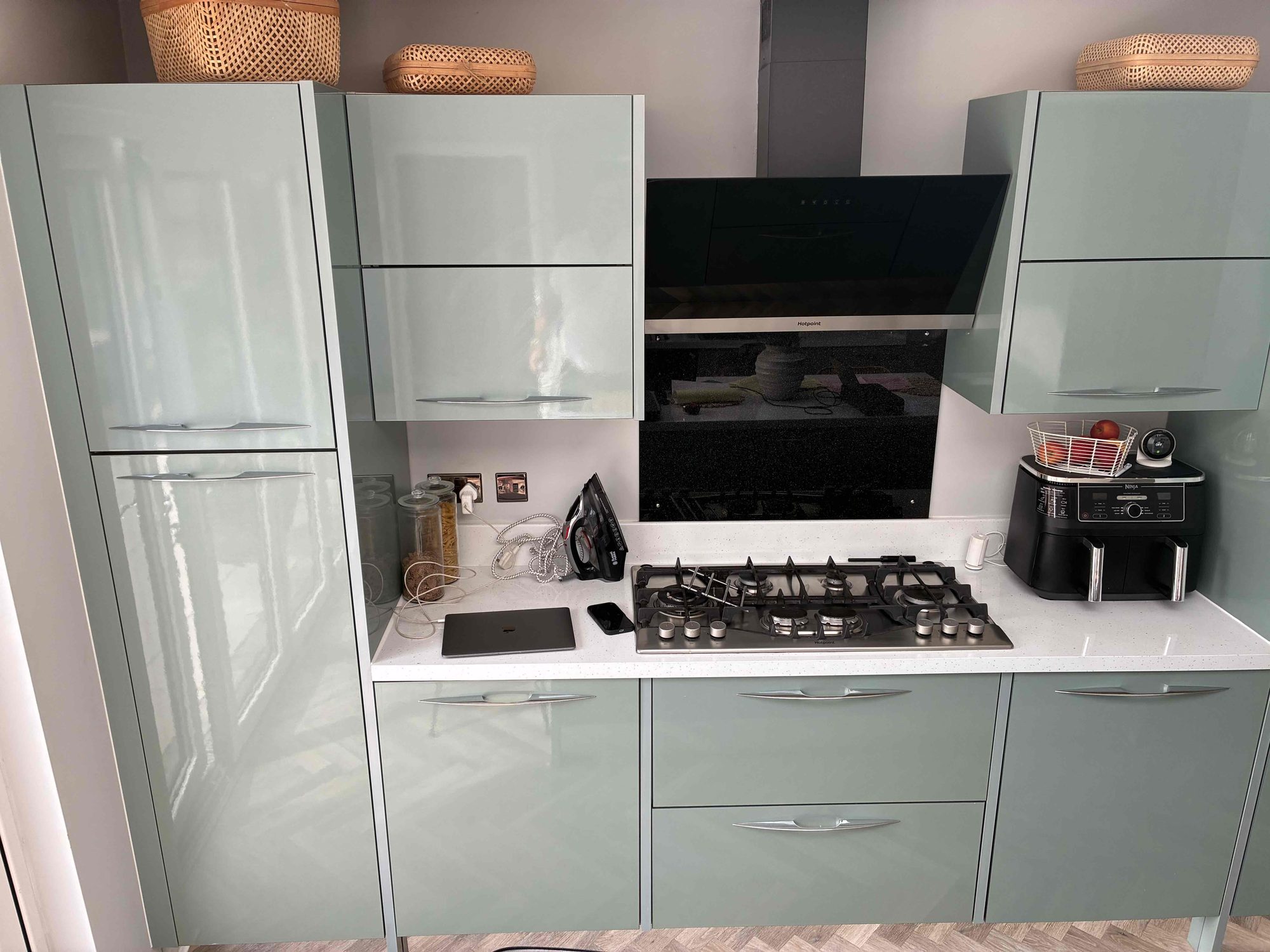 Before – Jones doors in Indigo Matt – Peterborough