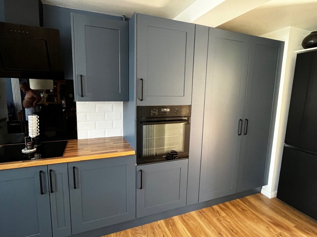 After – Taunton doors in Alby Blue Matt – Harlow