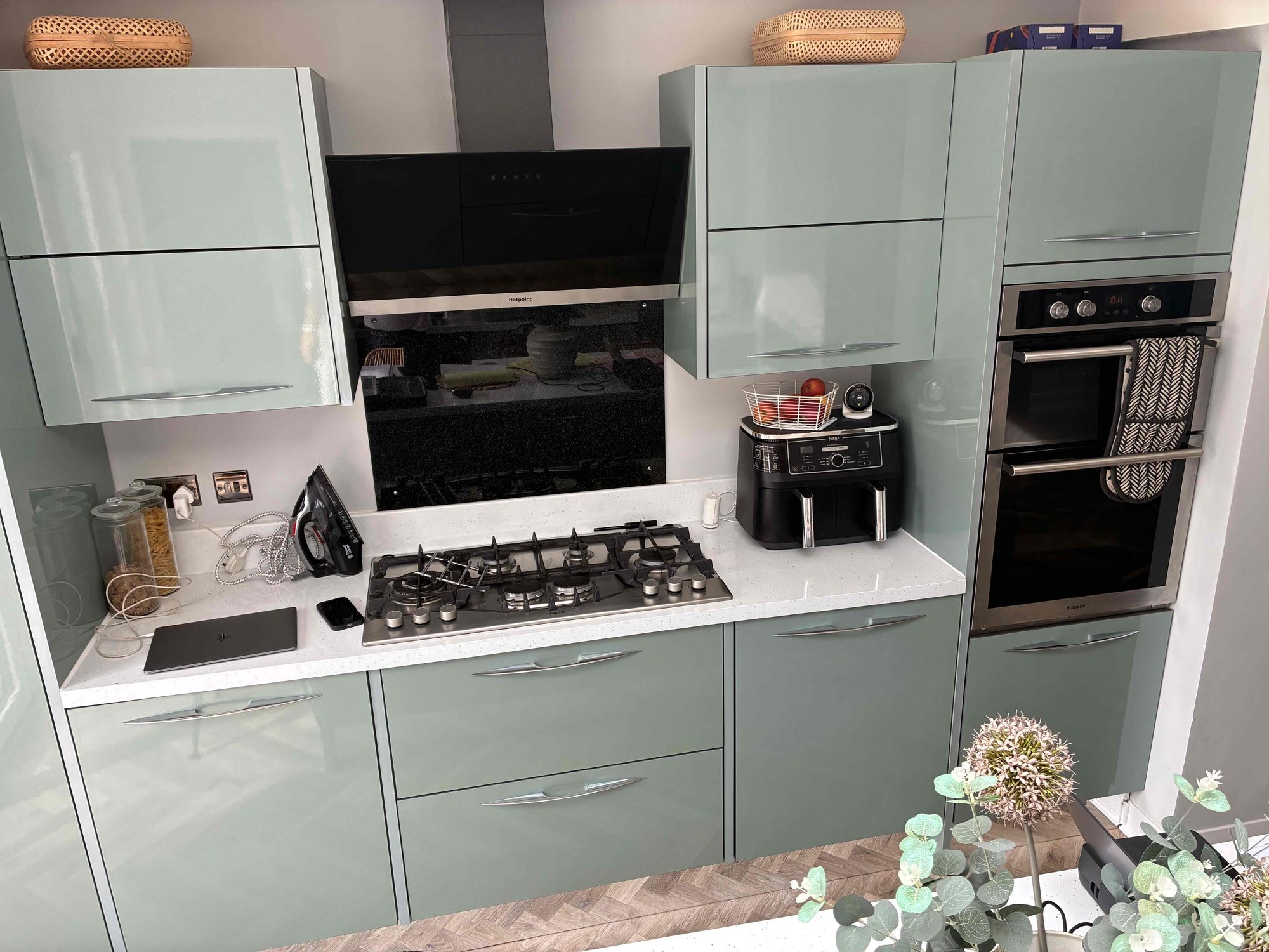 Before – Jones doors in Indigo Matt – Peterborough