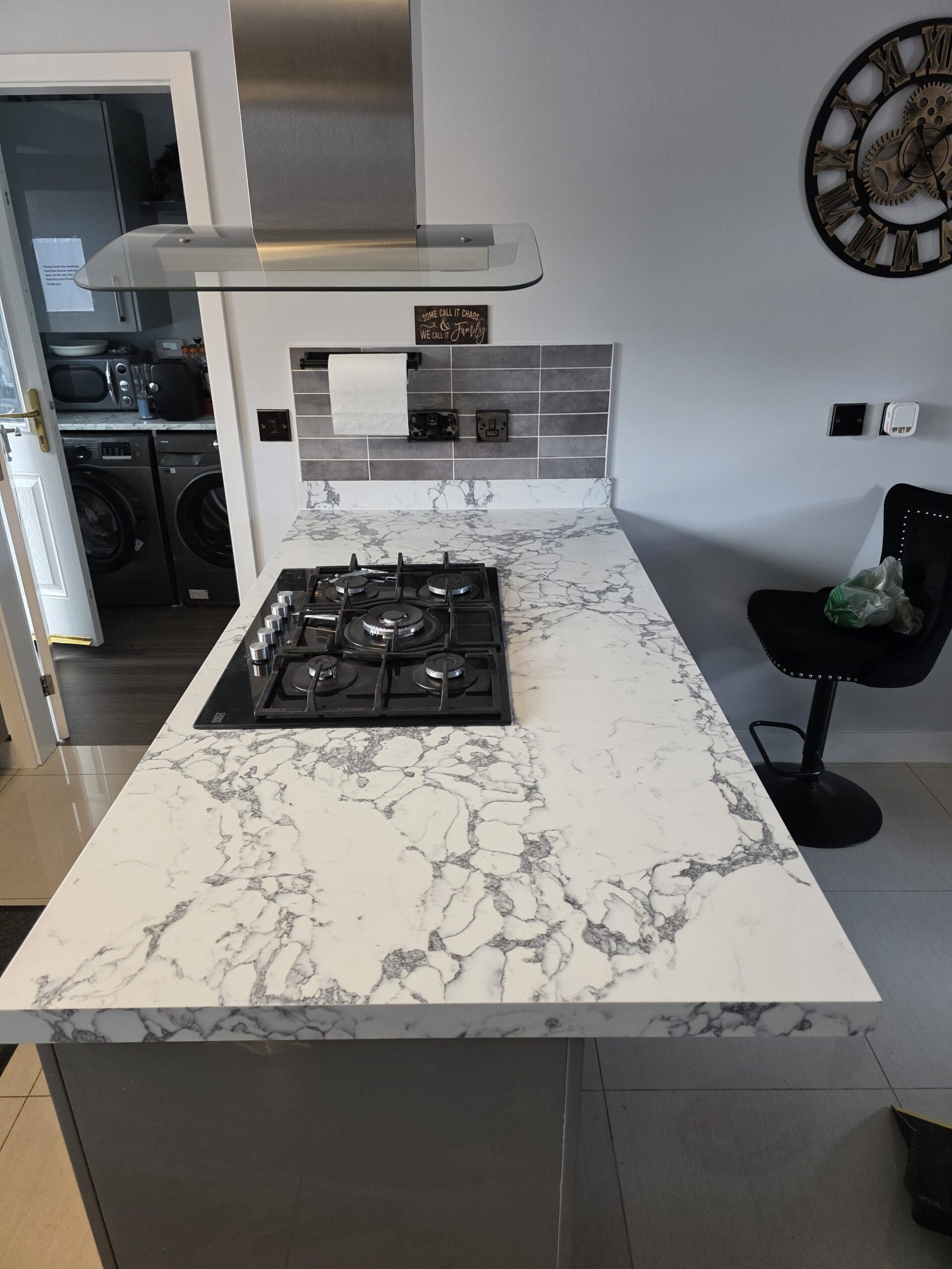 After – Bulgaria Dark Grey quartz overlay – Leicester