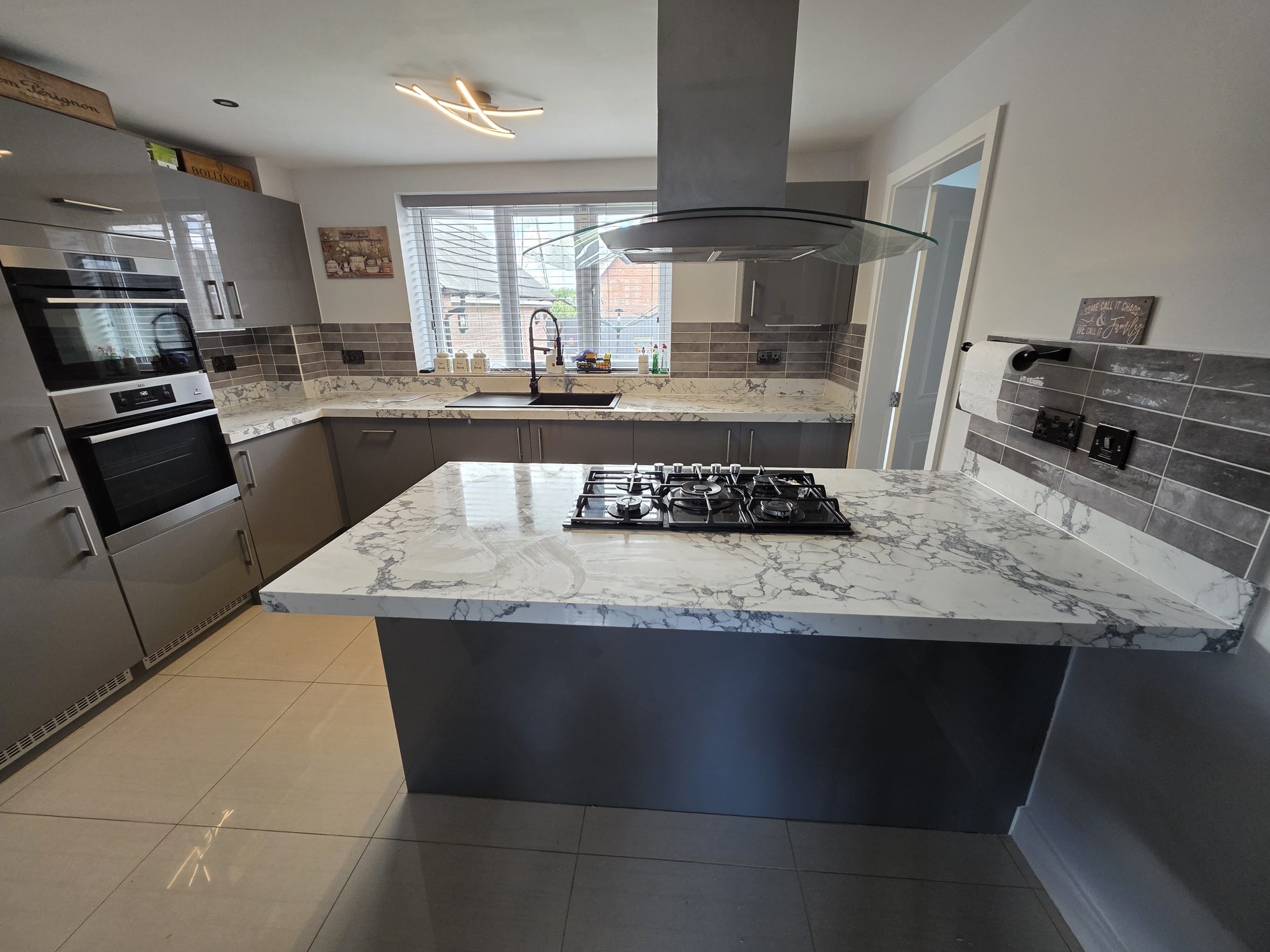 After – Bulgaria Dark Grey quartz overlay – Leicester