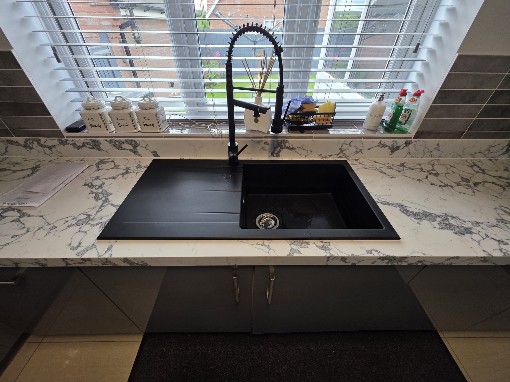 After – Bulgaria Dark Grey quartz overlay – Leicester